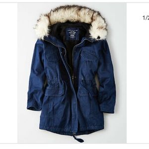 AEO Womens Denim Parka